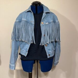 Wrangler Fringe Denim Jacket - M